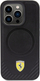 Mbrojtëse telefoni Ferrari Carbon Metal Logo me MagSafe, për iPhone 15 Pro, e zezë