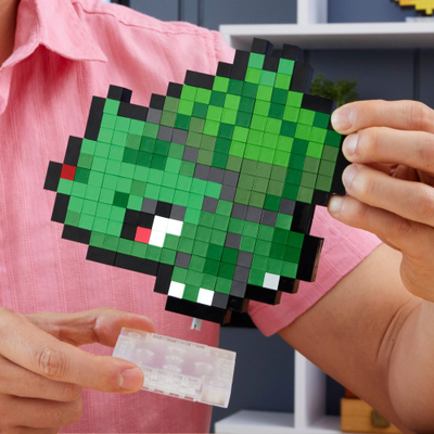 Set ndërtimi Mega Pokémon Bulbasaur, 374 copa, 15 cm, jeshil
