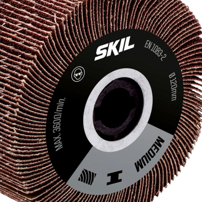 Furçë flap Skil, heqje mesatare, për dru dhe metal