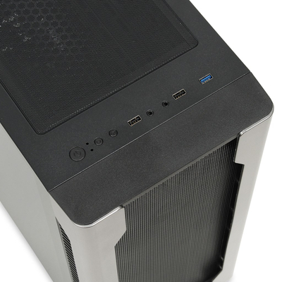 Kullë kompjuteri iBOX Chiron ZH68, ATX, xham i temperuar, e zezë