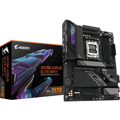 Pllakë amë GIGABYTE X870E AORUS ELITE WIFI 7, DDR5, PCIe 5.0, e zezë