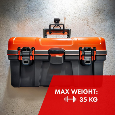 Varesë muri çeliku Maclean MC-441, mban deri 35 kg, e zezë