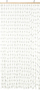 Perde për derë H&amp;S Collection Bamboo, 90x200 cm, shumëngjyrëshe