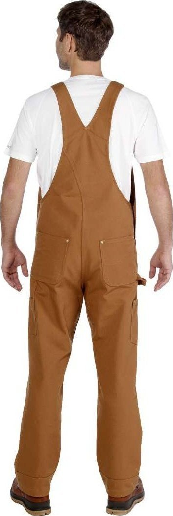 Работен комбинезон Carhartt Relaxed Fit Duck Bib, памучен платнен материјал, за мажи
