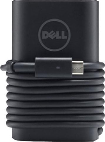 Adapter karikues Dell 65W USB C AC, me prizë UK, i zi