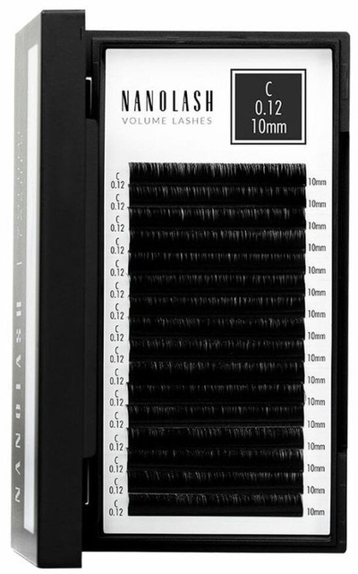 Qerpikë të rremë Nanolash Volume Lashes 012 C, 10 mm, të zinj