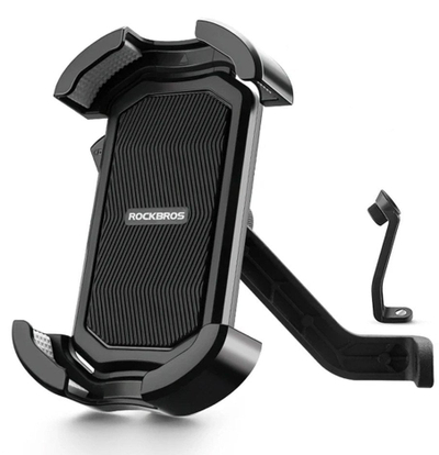 Mbajtëse telefoni për motor Rockbros 25210032005, 4.7-6.8", montim në pasqyrë, e zezë