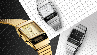 Orë dore Casio Vintage AQ-800E-7AEF, e argjendtë