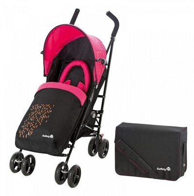 Karrocë për fëmijë Safety 1st Slim Comfort Set City, me ulëse sportive, rozë e çelët