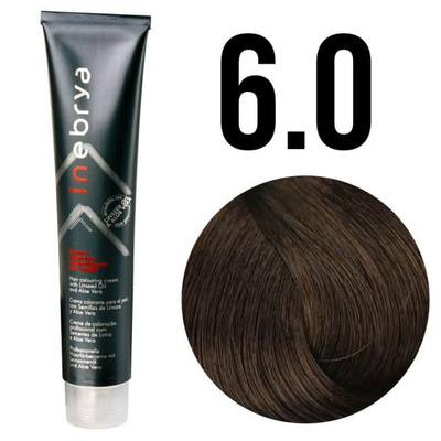 Ngjyrë për flokë Inebrya 6/0, bionde e errët, 100ml