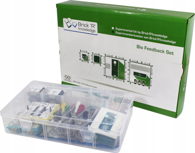 Set edukativ BrickRknowledge Bio Feedback, Arduino MKR WiFi 1010, sensorë biometrikë, jeshil e bardhë