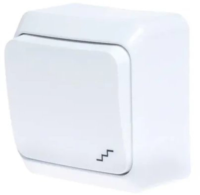 Çelës drite Schneider SWITCH 6, 1 pol, 2 drejtime, i bardhë