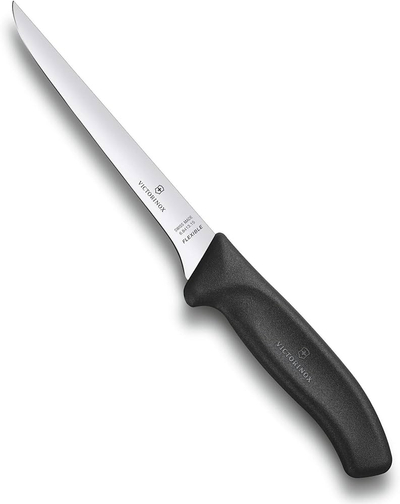 Thikë e drejtë për prerje Victorinox SwissClassic,  15cm, e zezë, me kuti
