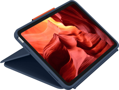 Këllëf tastiere Logitech Rugged Combo 4 për iPad 10, Smart Connector, Classic Blue