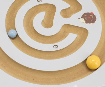 Lodër druri balancuese Viga Toys Wooden Balancing Maze, edukative, me shumë ngjyra