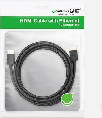 Kabllo HDMI UGREEN High Speed, 4K, me Ethernet, e zezë