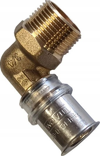 Parakthyçe bronzi Wavin Tigris M5 4064213, 20x3/4, 90°