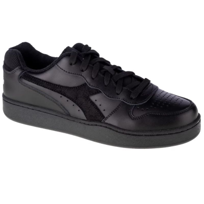 Патики Diadora Mi Basket Low, природна кожа, за мажи, црни