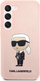 Mbështjellës telefoni Karl Lagerfeld Silicone NFT Ikonik, për Samsung Galaxy S23, silikon, rozë