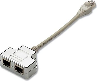 Ndarës rrjeti EFB RJ45 K5126.015, 2x femër 1x mashkull, gri