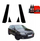 Folje mbrojtëse shtylla GrizzGlass BodyShield, Audi A3 8P Hatchback 5D 2003-2008, set 4 copë, e zezë