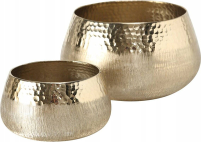 Set fenerësh dekorativ Home24 Lukeria, 2 copë, metal, ngjyrë ari