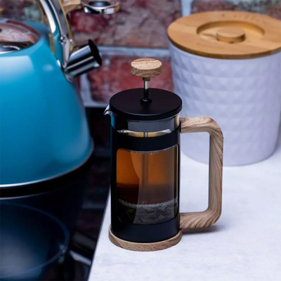 Përgatitës kafeje French Press Klausberg, 350ml, xham borosilikat, dorezë imitacion druri