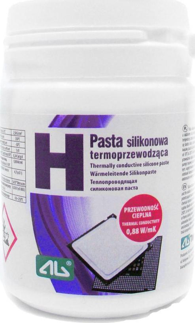 Pasta termike silikoni AG Termopasty SILH-100, 100g, -50°C gjer më 200°C, e bardhë