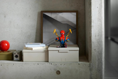 Set ndërtimi LEGO Marvel Iron Spider Man Bust 76326, 379 copa, për të rritur, shumëngjyrësh