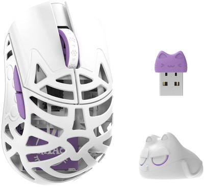 Maus gaming WLMouse Beast Miao, wireless, super i lehtë 31g, i bardhë