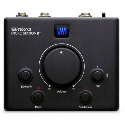 Kontrollues monitorësh studio PreSonus MicroStation BT, sistem 2.1, Bluetooth, i zi