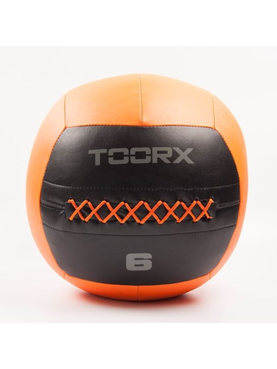 Top trajnimi Toorx Wall Ball, 6kg, 35cm, portokalli e zezë