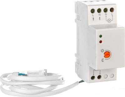 Senzor zmbrëmjeje GTV CZ-1, 4800W 20A, IP65, për shinë DIN