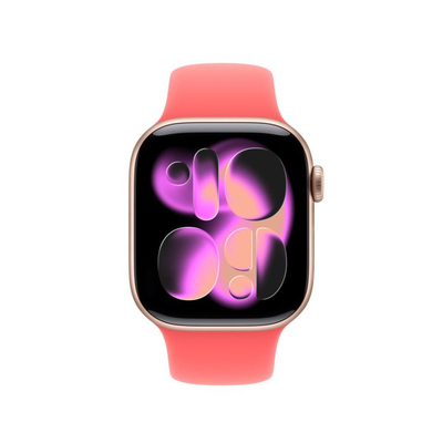 Apple Watch 42mm Sport Band, Bright Guava - S/M (SEASONAL)