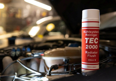 Течност за чистење на радијатор TEC2000 Radiator Flush, 350 ml, за систем за ладење, проѕирен