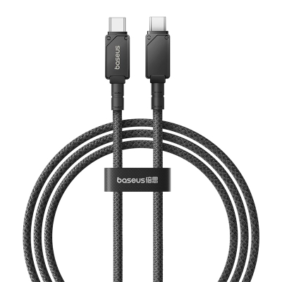 USB кабел Baseus Unbreakable, USB C во USB C, 100W, 1m, црна