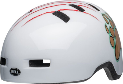 Kaskë biçiklete për kalamajt Bell Lil Ripper, In-Mold, XS 45-52 cm, e kuqe me shkëlqim