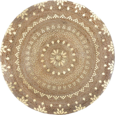 Тепих Atmosphera Round Jute Rug, 115 cm, природна јута, кафеава