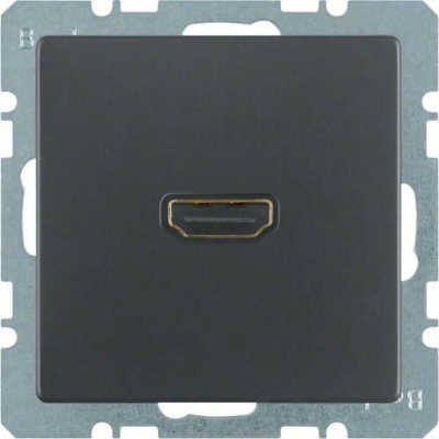 Prizë muri HDMI Berker BMO Q.1 3315426086, një port, antracit