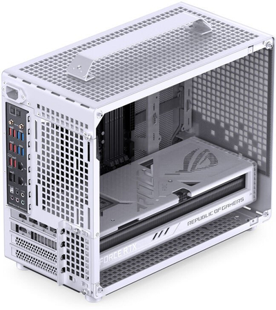 Kутија за компјутер Jonsplus Z20 Mesh, Mini Tower, Micro ATX Mini ITX, бела