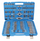 Set vile dhe filiera SATRA M2 M18, 110 copë, në kuti plastike blu