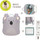 Çantë shpine për fëmijë Lassig Tiny Backpack About Friends Koala, 3.5L, rezistente ndaj ujit, gri