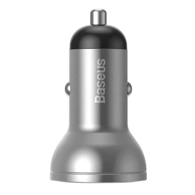 Karikues makine Baseus Digital Display CCBX-0S, 2x USB, 4.8A, argjendt