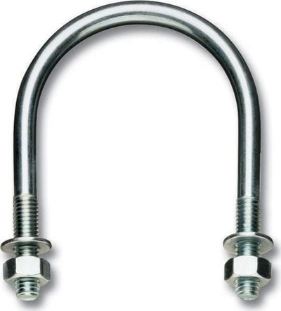 Kapëse U për tuba Robur 8381SL, 34mm, e galvanizume, tip i lehtë