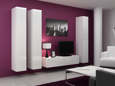 Komodë TV Cama Meble Vigo 140, 140 cm, e bardhë