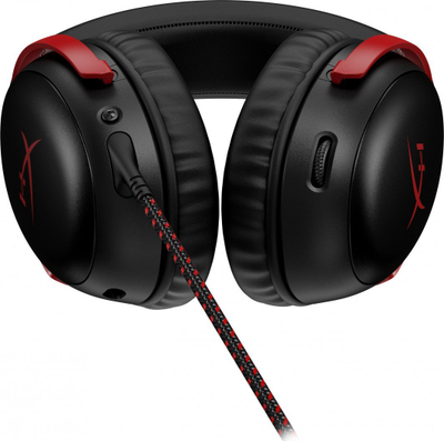 Kufje HyperX Cloud III (727A9AA), të zeza/ kuqe