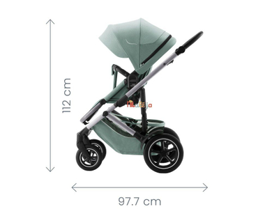 Karrocë sportive BRITAX Smile 5Z, me rrota gome, ngjyra Atlantic Green