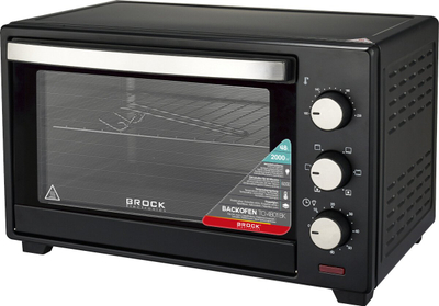 Furrë elektrike Brock TO 4801 BK, 48L, 2000W, me konvekcion dhe grill, e zezë