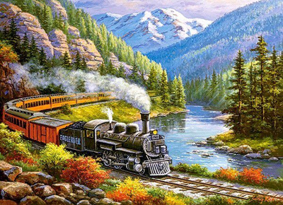 Puzzle Castorland Eagle River, 300 copa, 40x29 cm, shumëngjyrësh