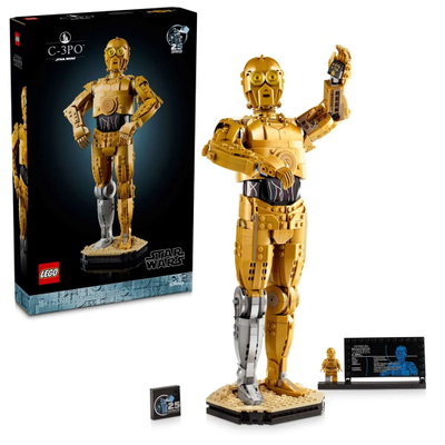 Figurë koleksionare Hasbro Star Wars C-3PO, nostalgjike, dekorative, e artë